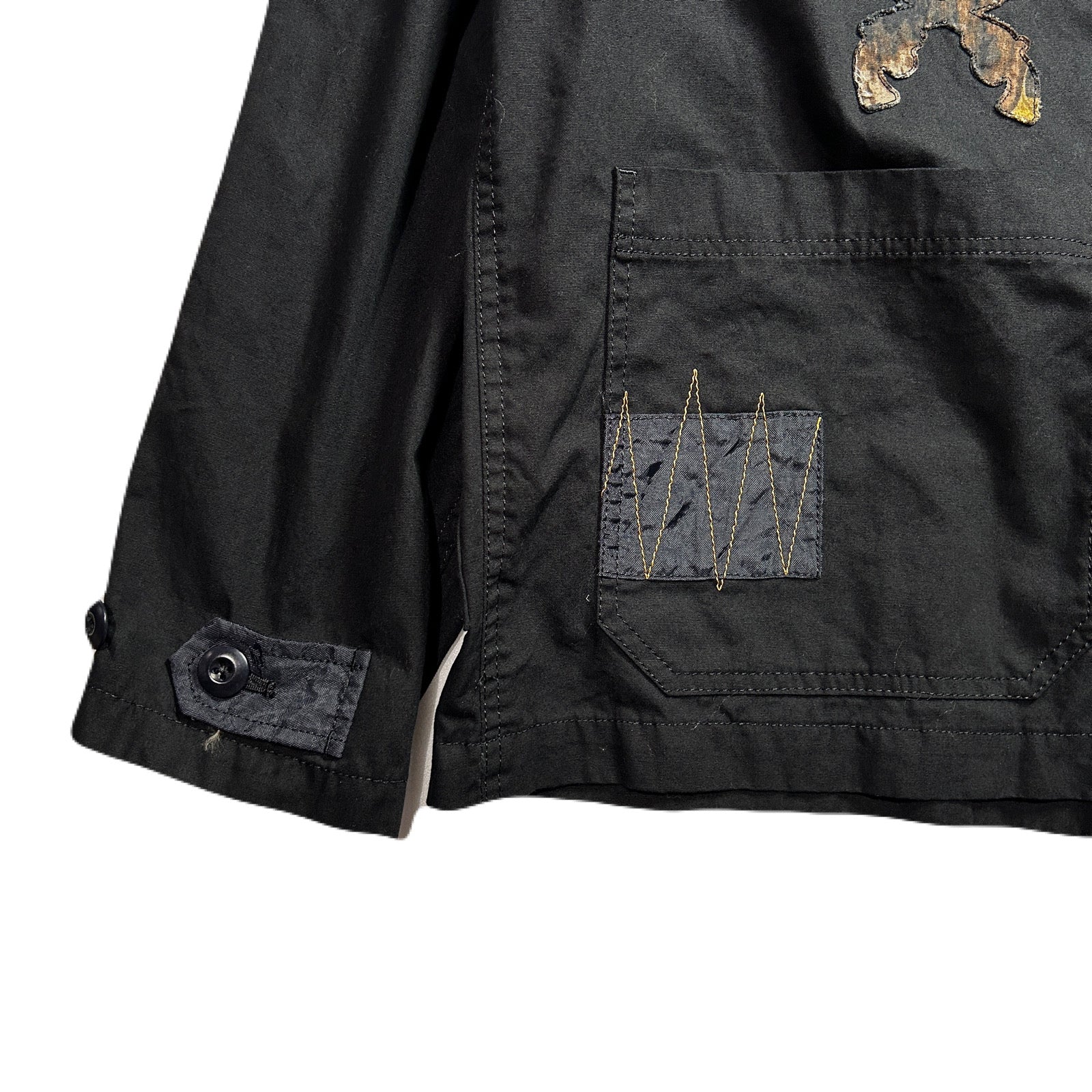 Load image into Gallery viewer, PATCH WORK REMAKE JACKET / BLACK