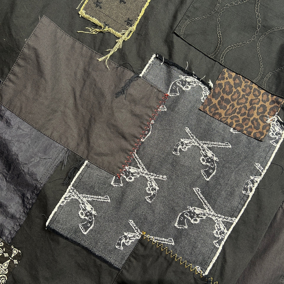 Load image into Gallery viewer, PATCH WORK REMAKE JACKET / BLACK