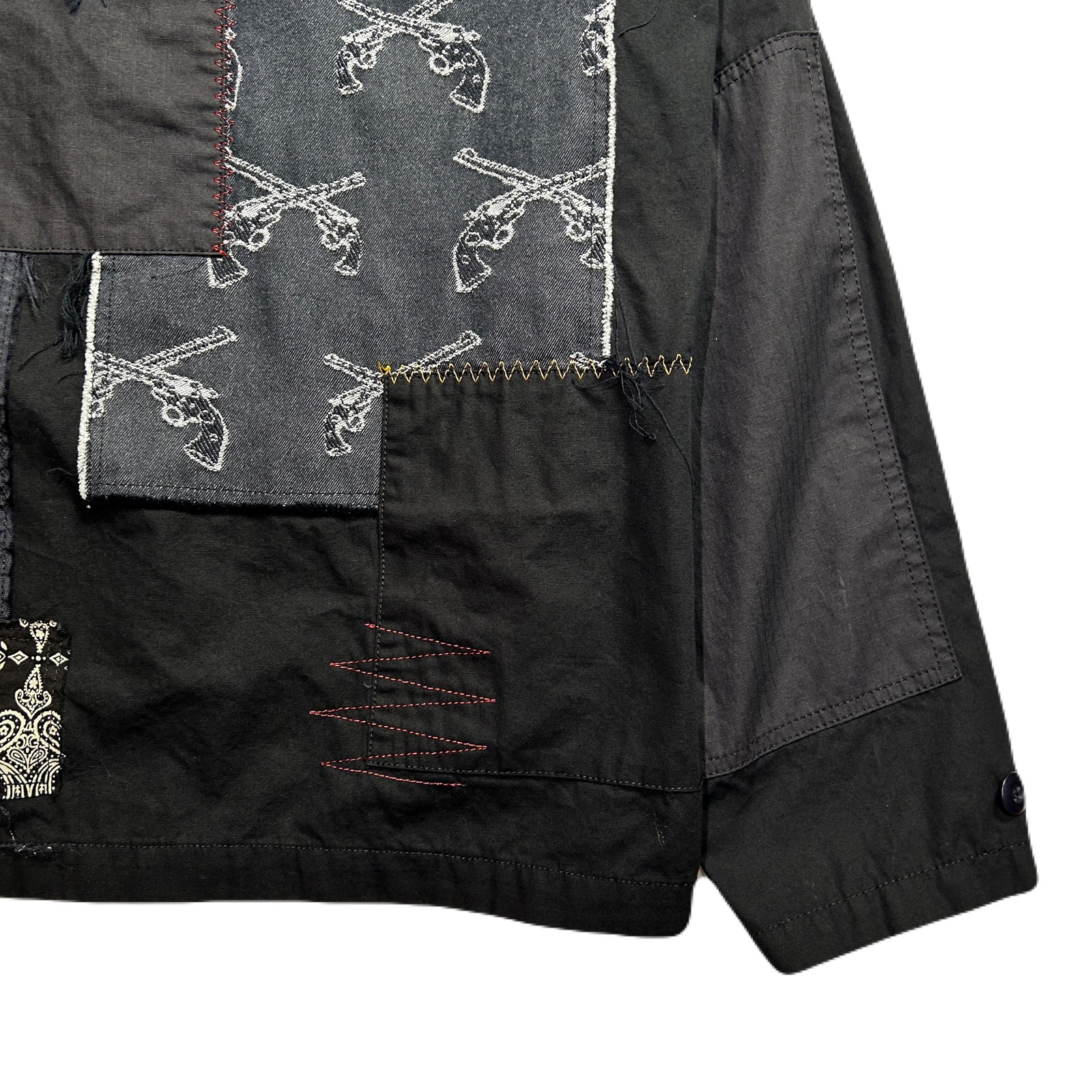 Load image into Gallery viewer, PATCH WORK REMAKE JACKET / BLACK