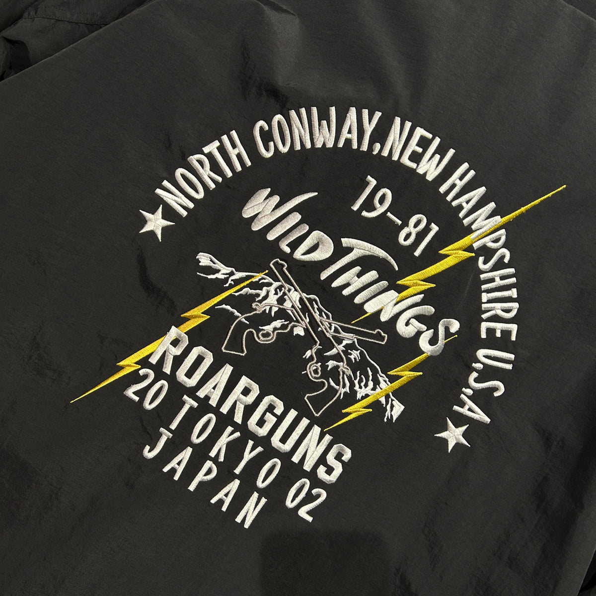 WILD THINGS DENALI JACKET COLOR EMBROIDERY / BLACK