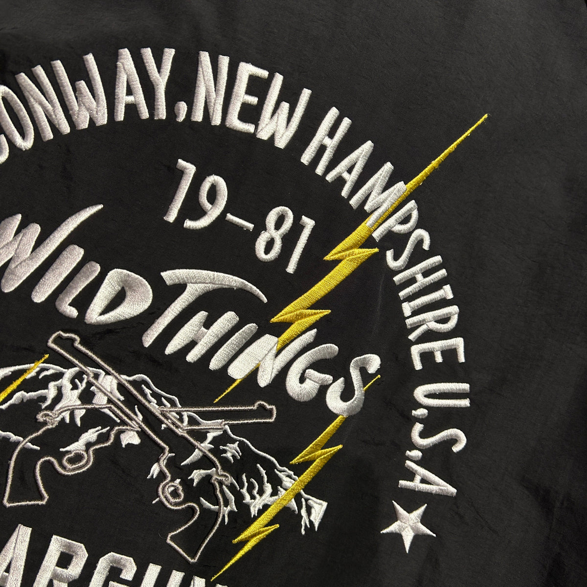 WILD THINGS DENALI JACKET COLOR EMBROIDERY / BLACK