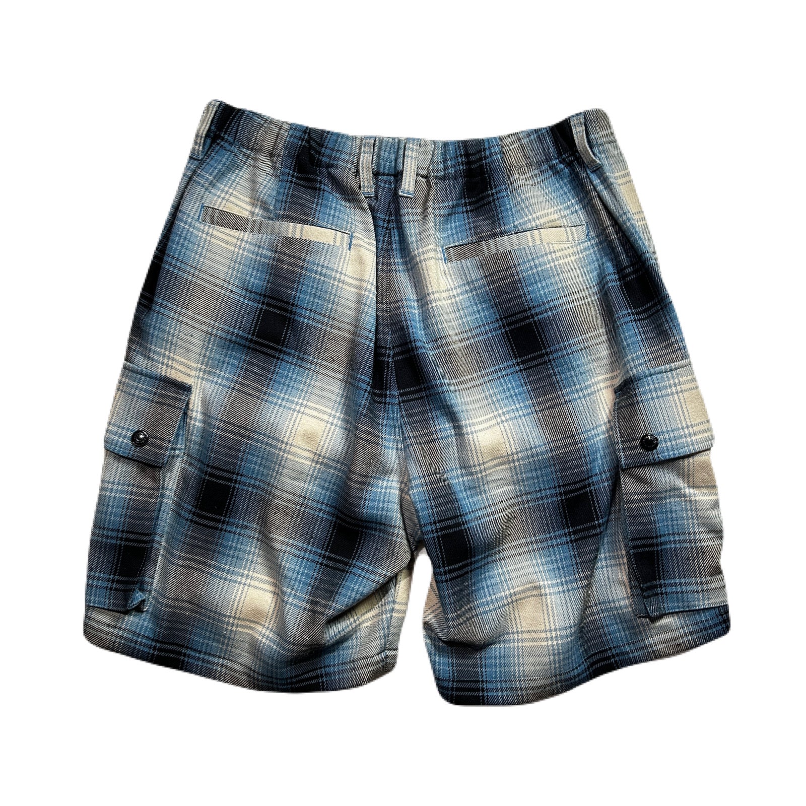 画像をギャラリービューアに読み込む, SILK CHECK SHORTS SWAROVSKI  / SAX