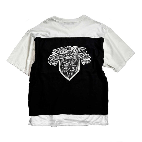 EAGLE EMBROIDERY T-SHIRT / WHITE
