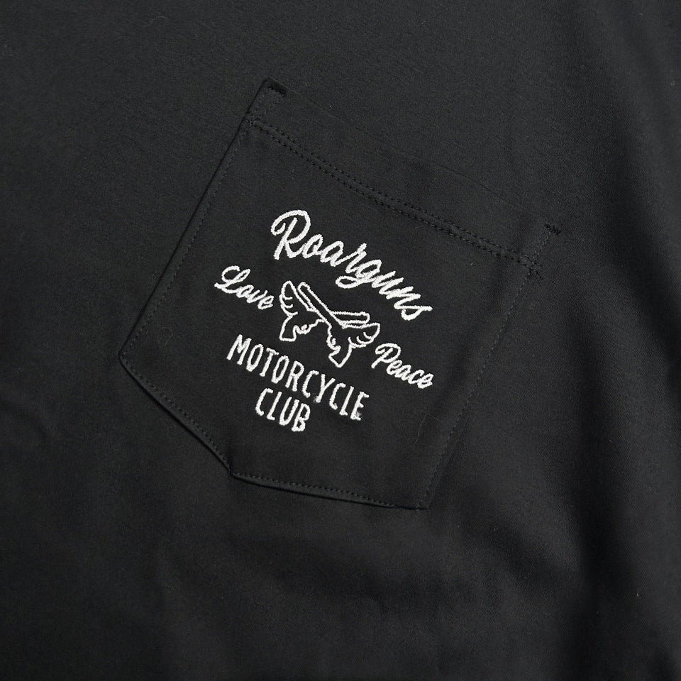 将图片加载到图库查看器，MOTOR CYCLE CLUB T-SHIRT / BLACK
