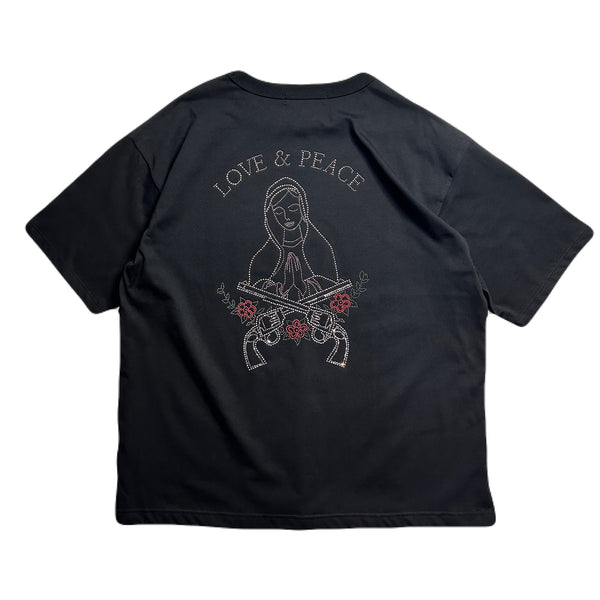 MARIA METAL CROSSGUN T-SHIRT / BLACK
