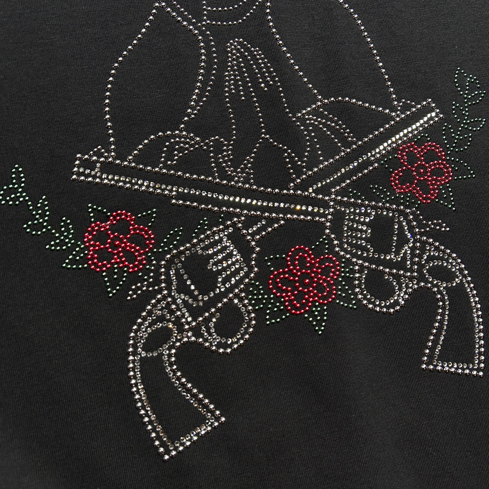 画像をギャラリービューアに読み込む, MARIA METAL CROSSGUN T-SHIRT / BLACK
