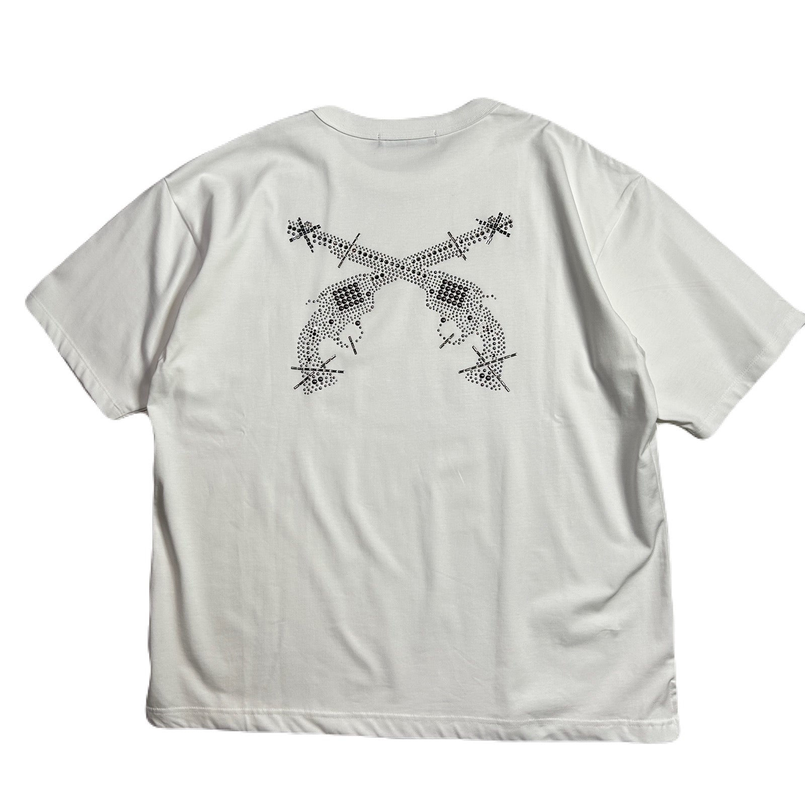 画像をギャラリービューアに読み込む, CROSSGUN CRYSTAL T-SHIRT / WHITE