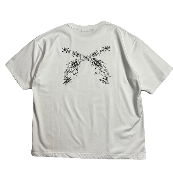 CROSSGUN METAL T-SHIRT / WHITE