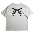 CROSSGUN TAPE EMBROIDERY T-SHIRT / WHITE