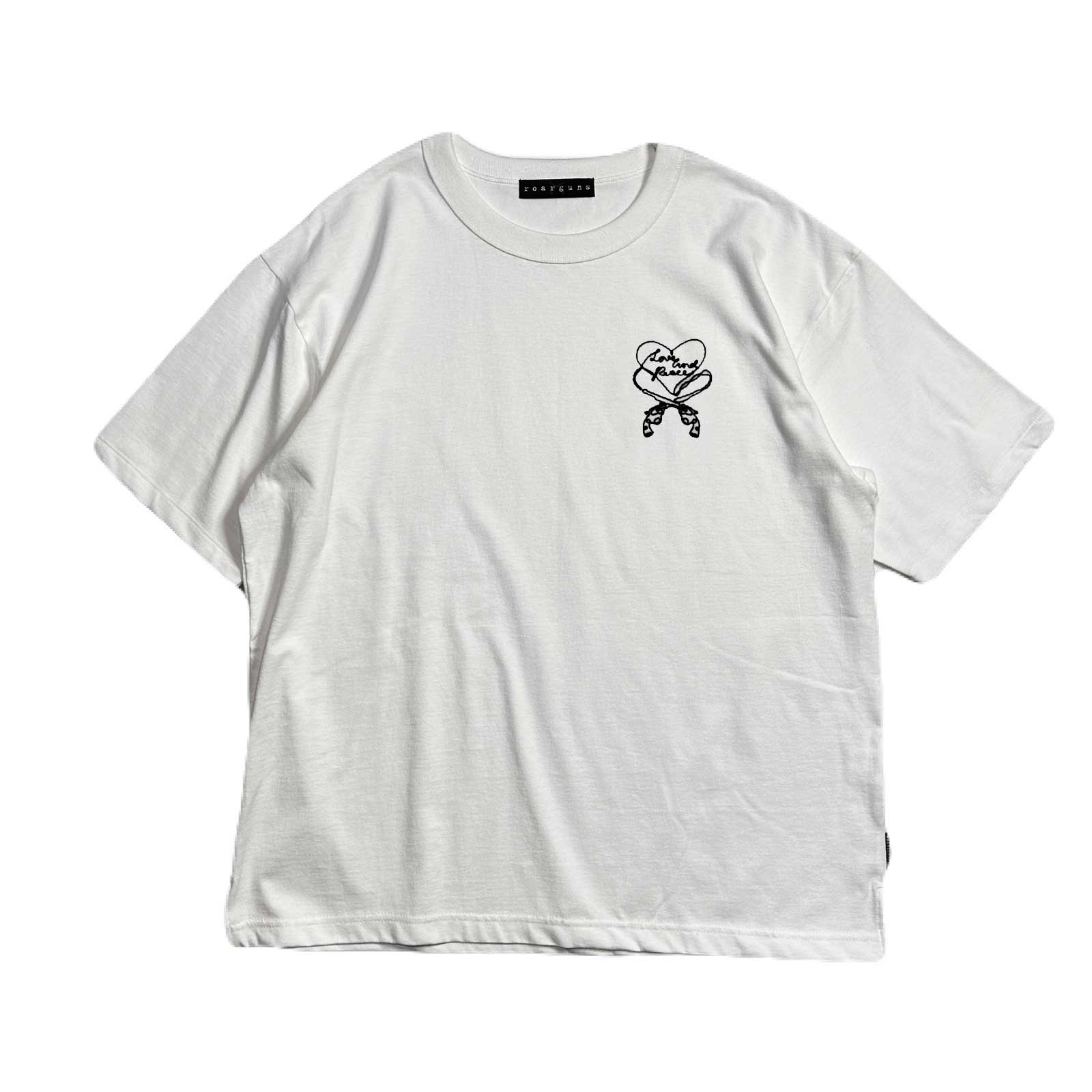画像をギャラリービューアに読み込む, HEART CORD EMBROIDERY T-SHIRT / WHITE*BLACK