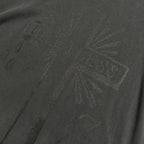 CROSS PRINT T-SHIRT / BLACK*BLACK