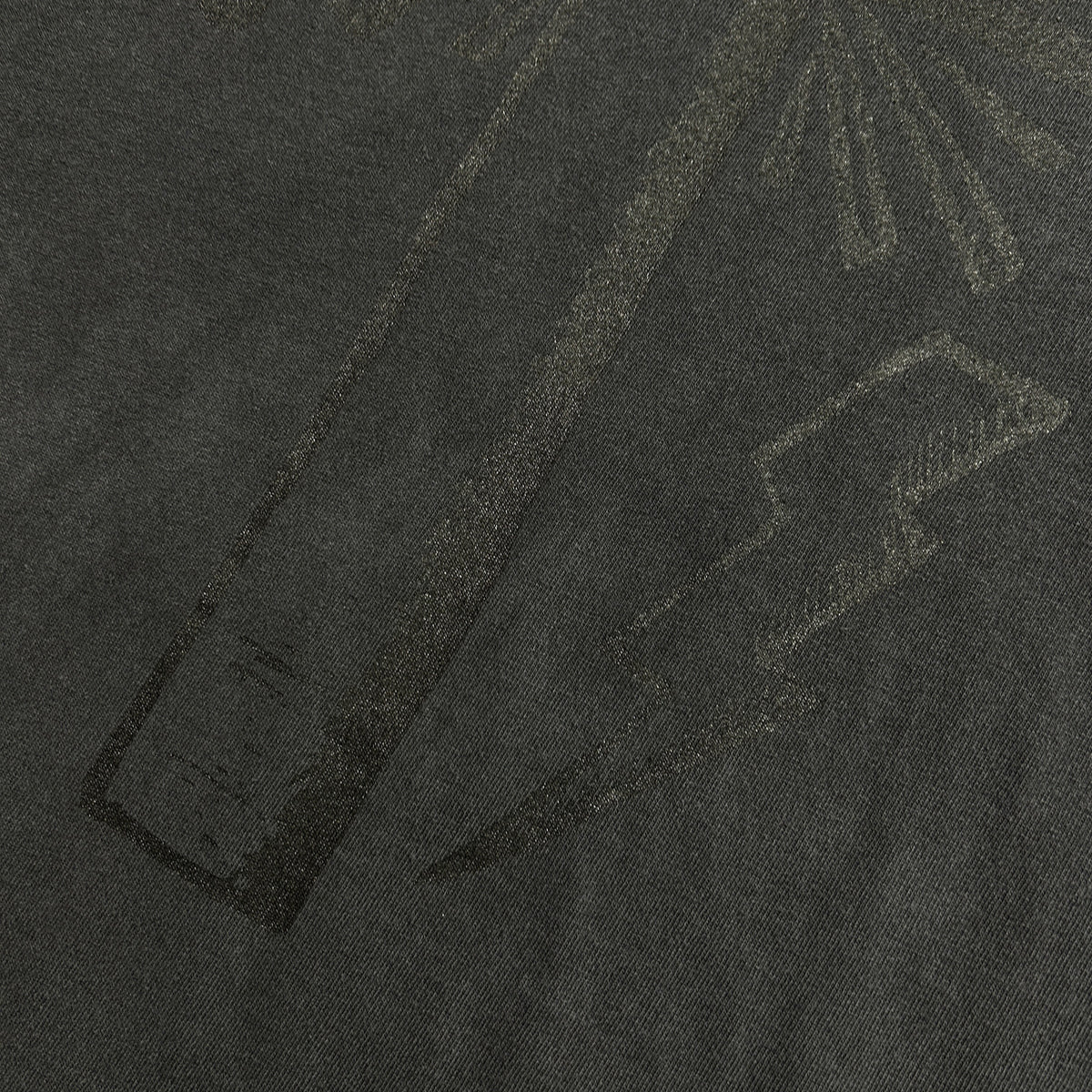 CROSS PRINT T-SHIRT / BLACK*BLACK