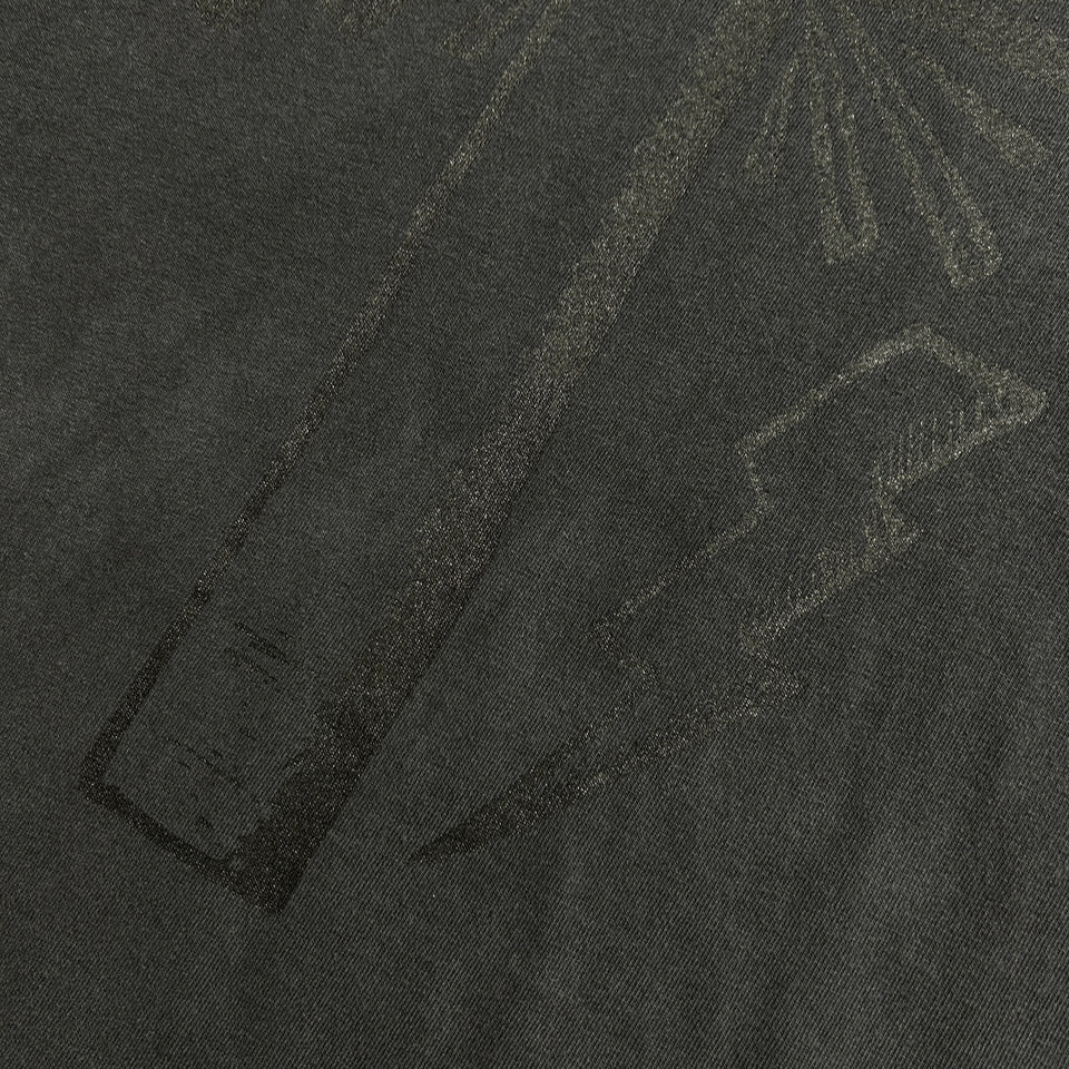 画像をギャラリービューアに読み込む, CROSS PRINT T-SHIRT / BLACK*BLACK