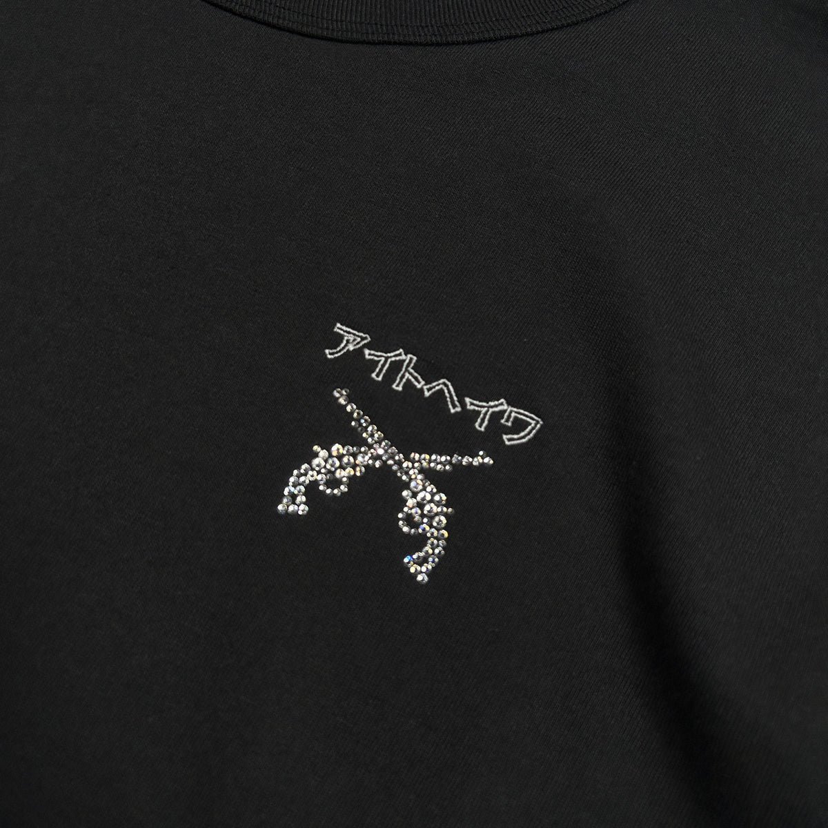 アイトヘイワEMBROIDERY T-SHIRT / BLACK