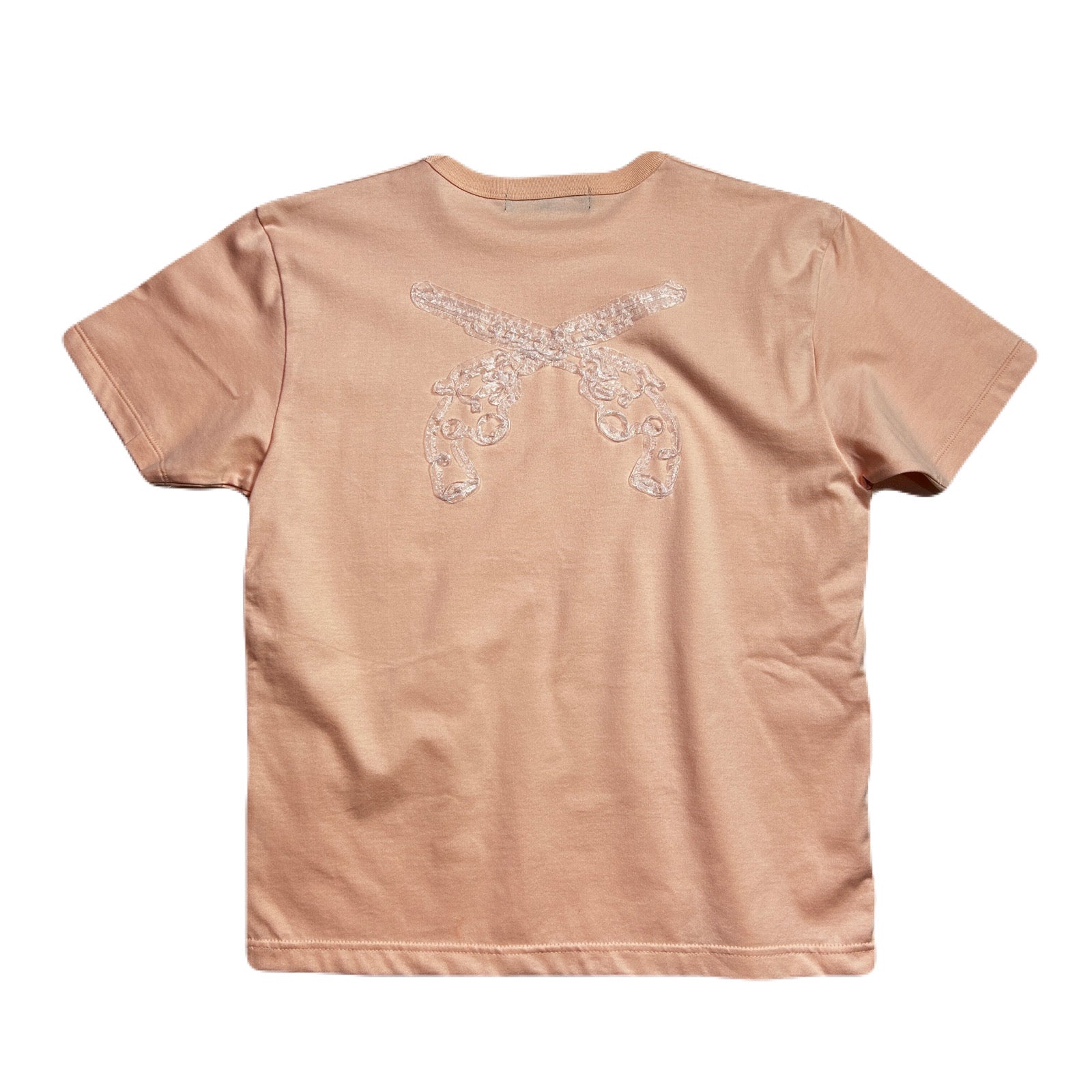 Load image into Gallery viewer, WOMENS ORGANDY CROSSGUN T-SHIRT / PINK