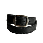 CARVING LEATHER BELT / BLACK