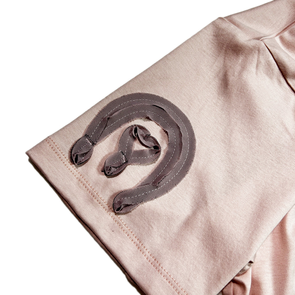 画像をギャラリービューアに読み込む, WOMENS CARD EMBROIDERY T-SHIRT / PINK