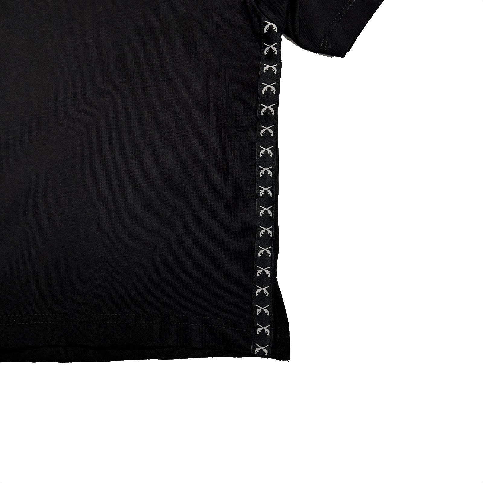 画像をギャラリービューアに読み込む, WOMENS SIDE LINE TAPE T-SHIRT / BLACK