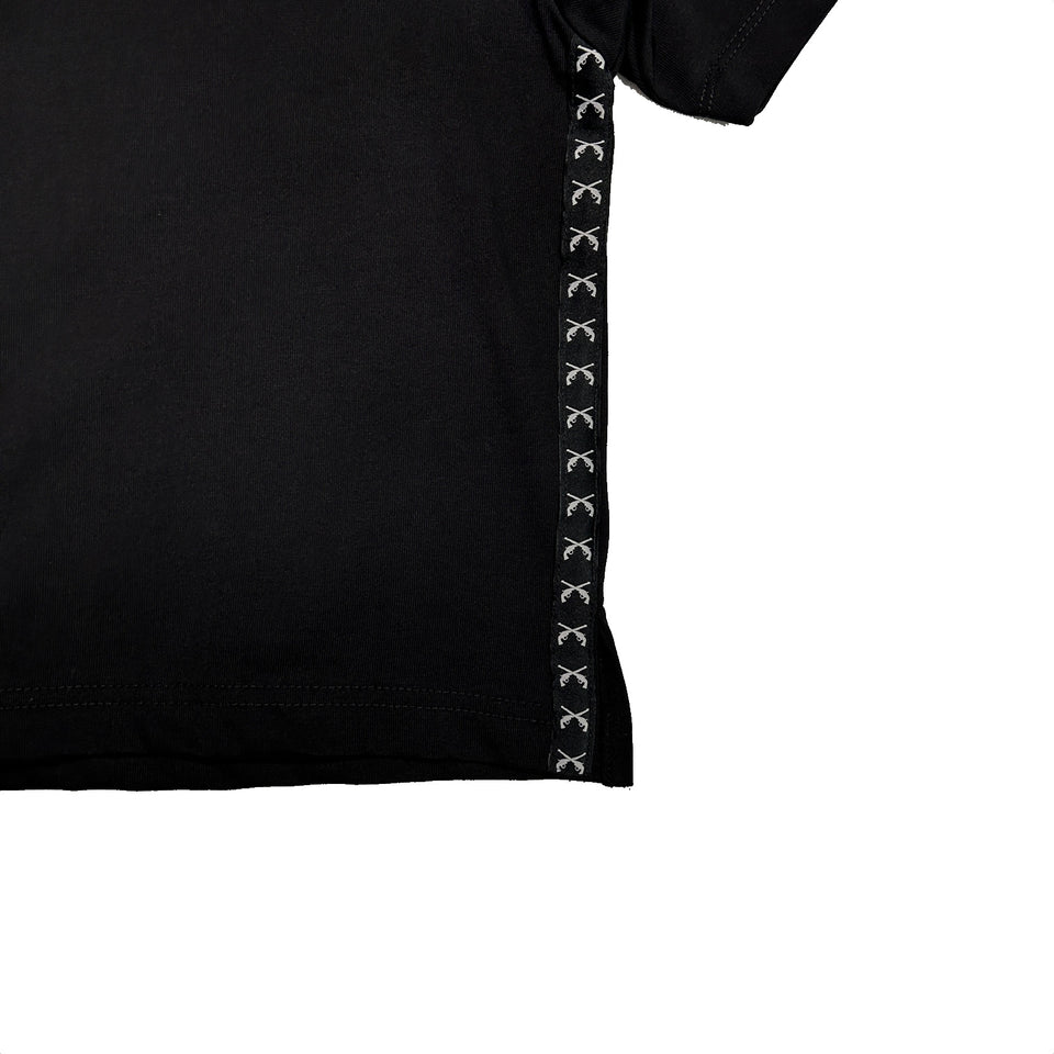 画像をギャラリービューアに読み込む, WOMENS SIDE LINE TAPE T-SHIRT / BLACK