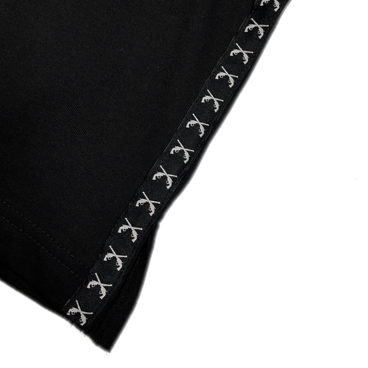 WOMENS SIDE LINE TAPE T-SHIRT / BLACK