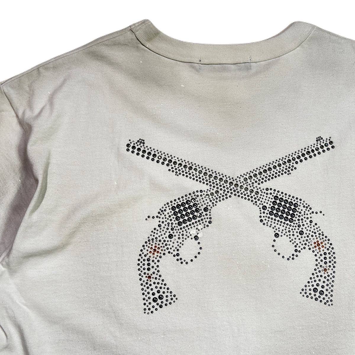 CROSSGUN METAL T-SHIRT / WHITE