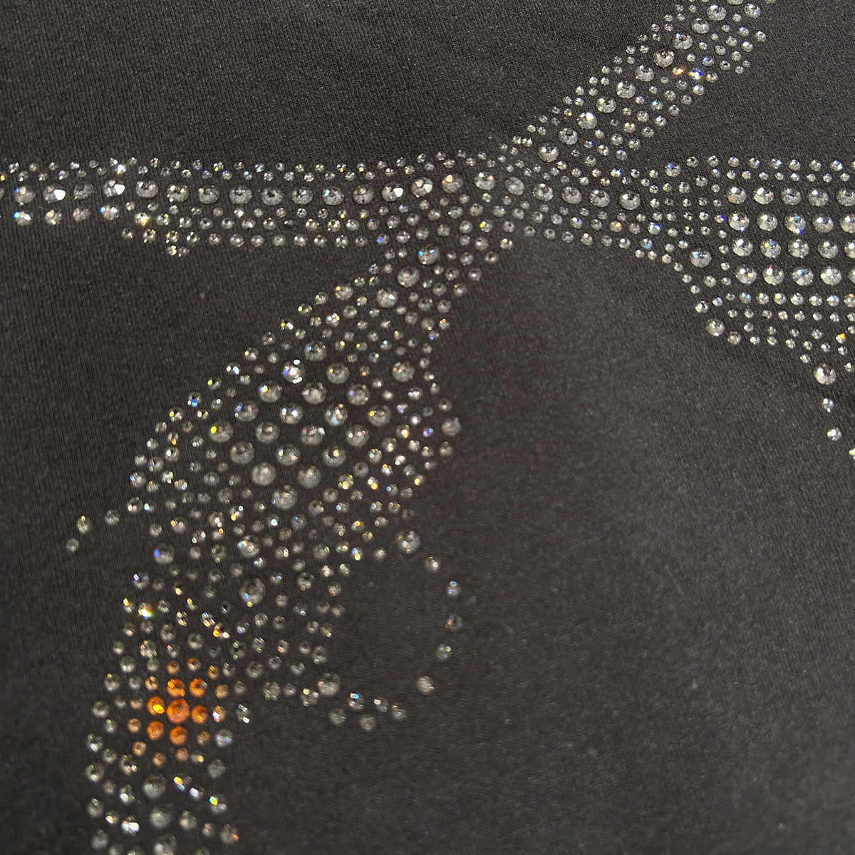 CROSSGUN CRYSTAL T-SHIRT / BLACK