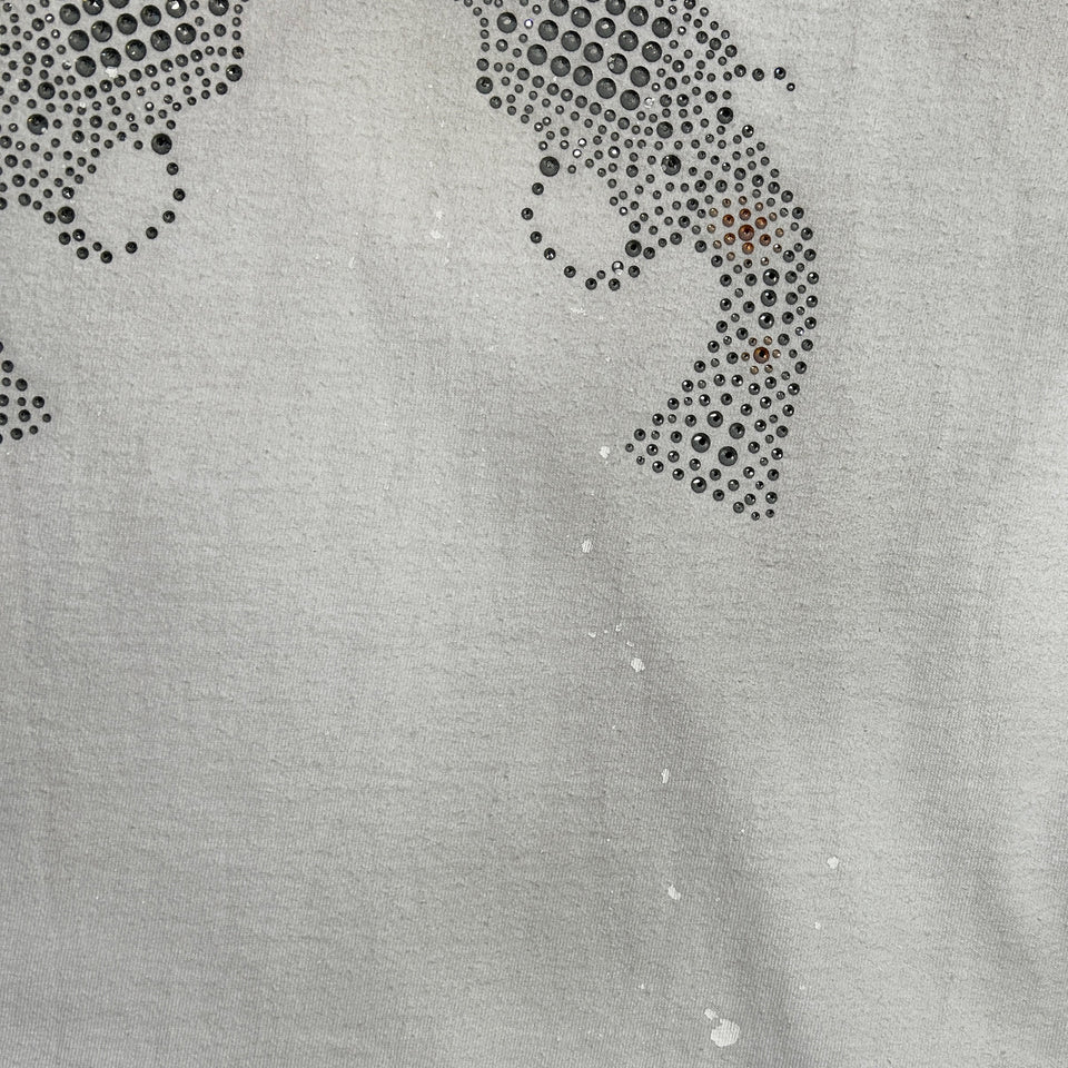 画像をギャラリービューアに読み込む, CROSSGUN CRYSTAL T-SHIRT / WHITE