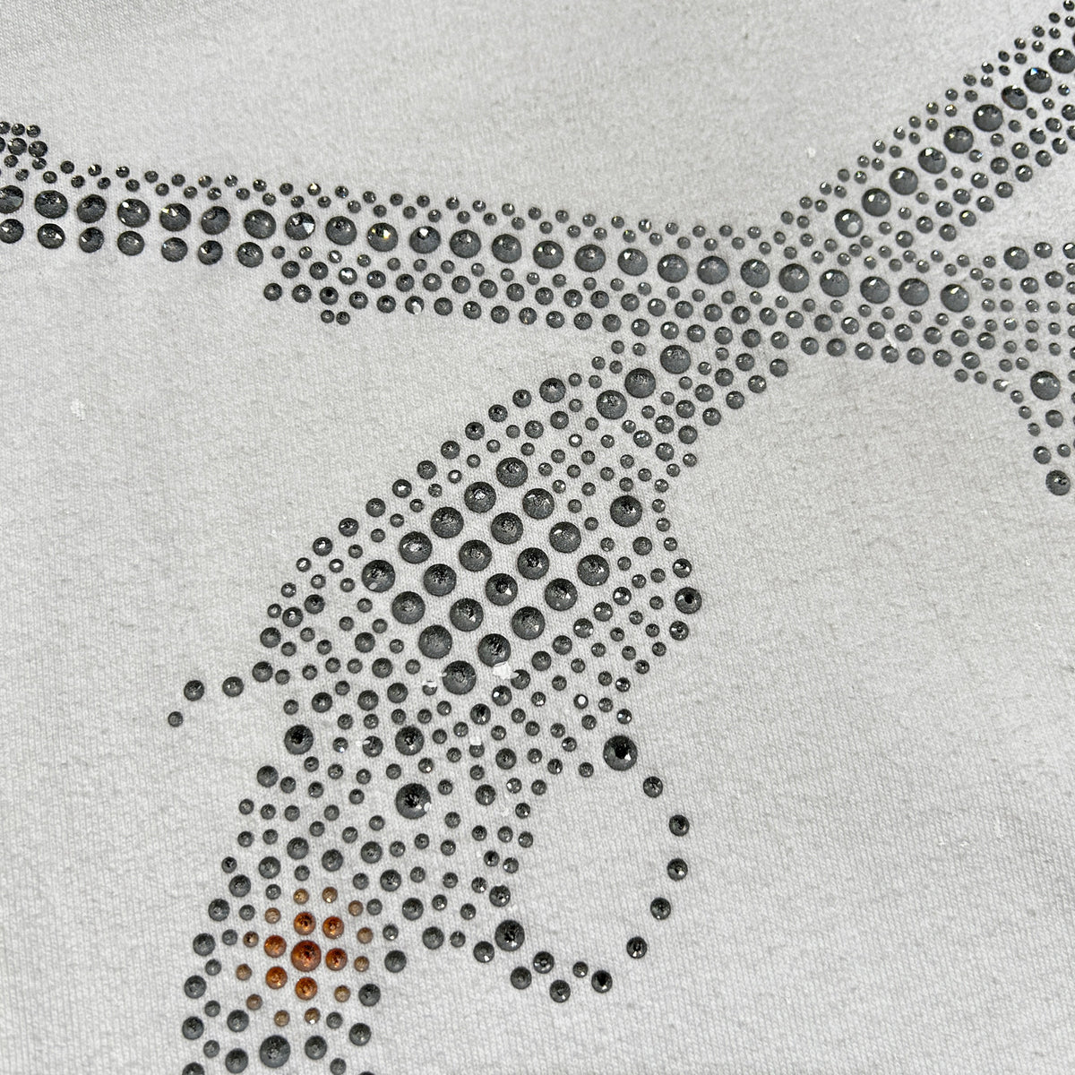 CROSSGUN CRYSTAL T-SHIRT / WHITE