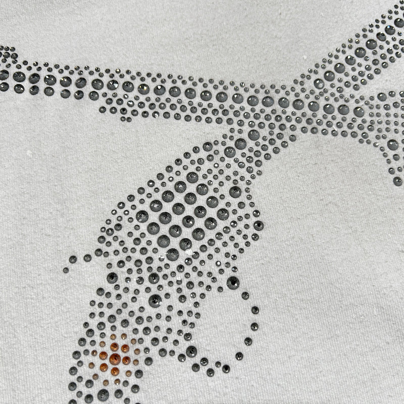 画像をギャラリービューアに読み込む, CROSSGUN CRYSTAL T-SHIRT / WHITE