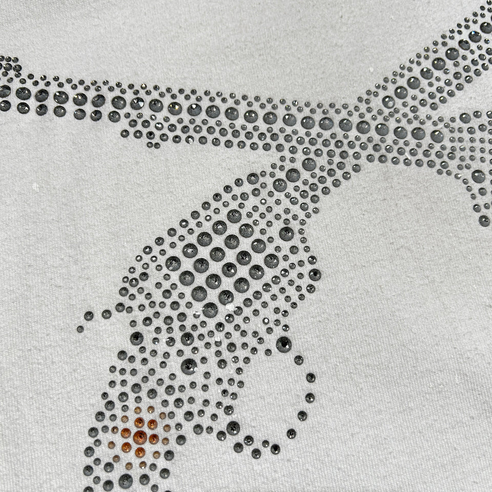 画像をギャラリービューアに読み込む, CROSSGUN CRYSTAL T-SHIRT / WHITE