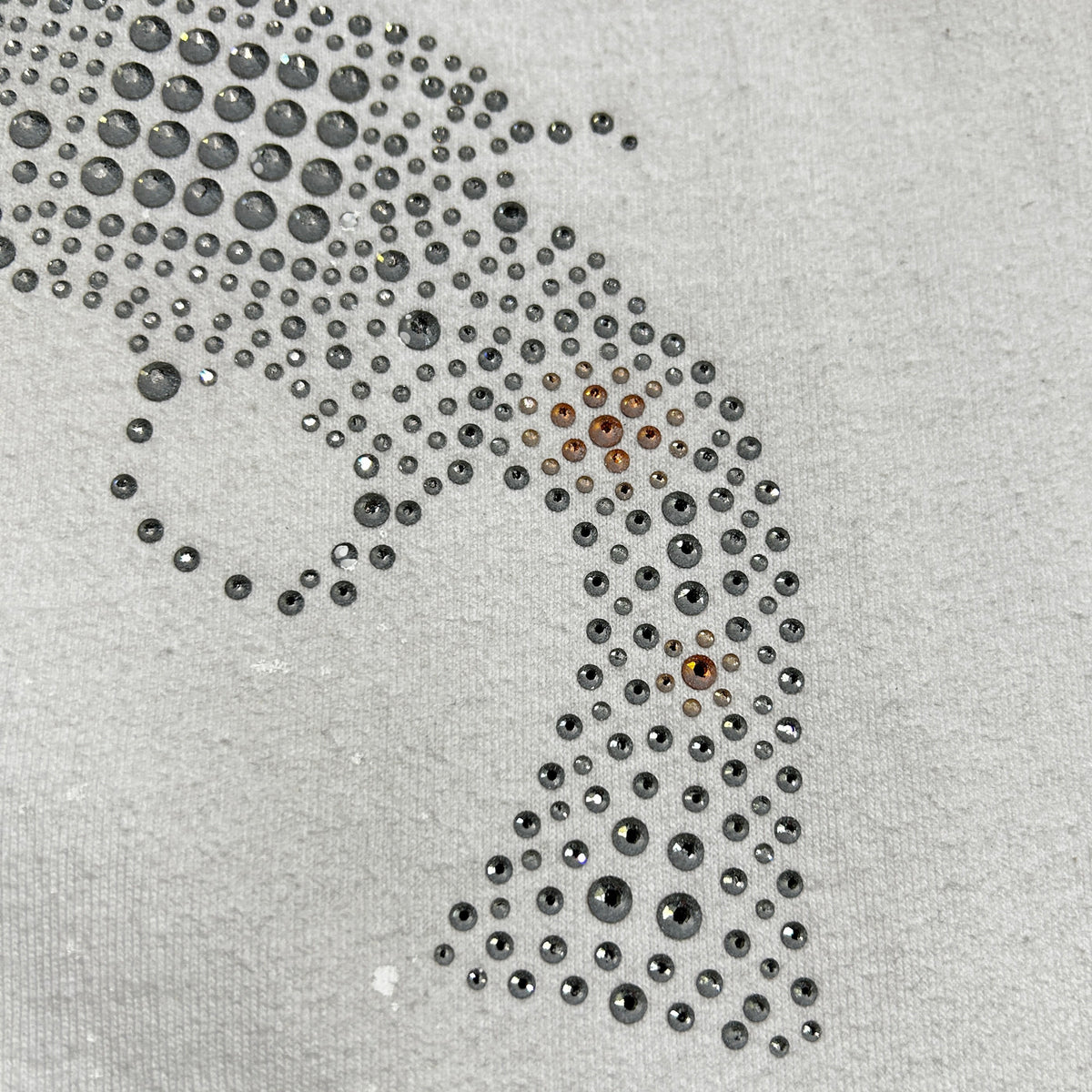 CROSSGUN CRYSTAL T-SHIRT / WHITE