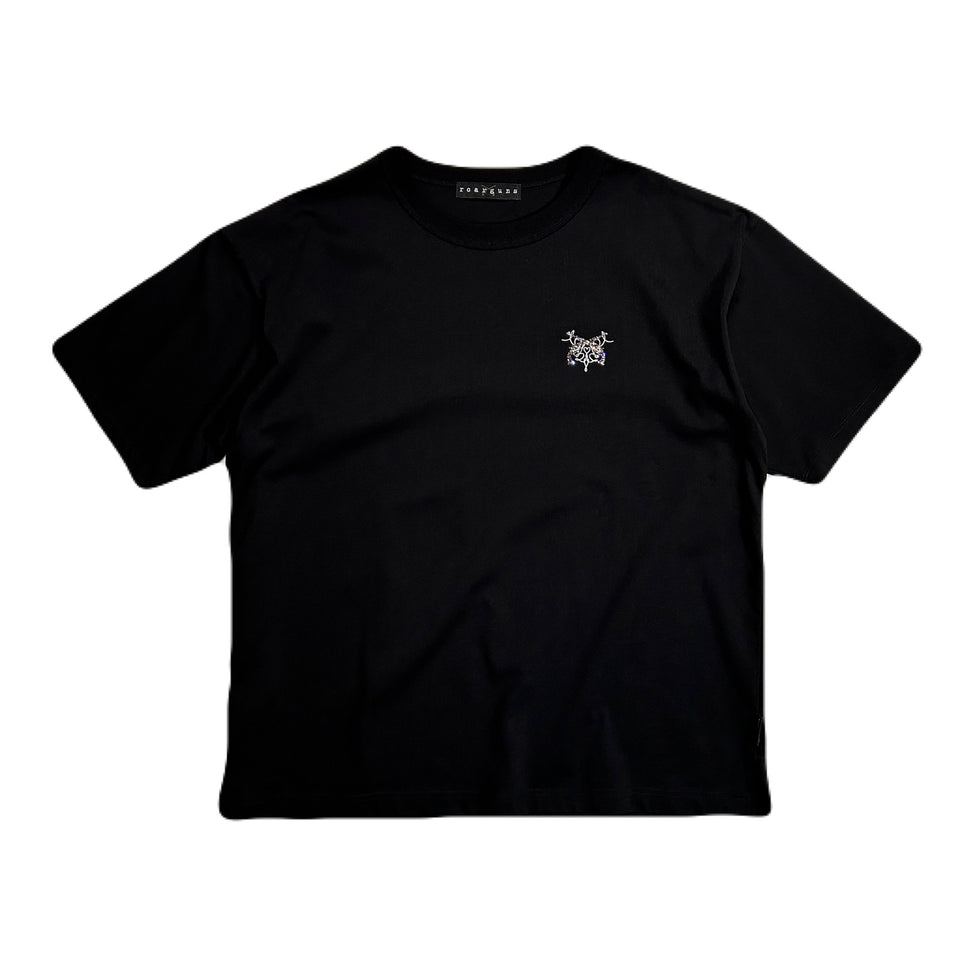 画像をギャラリービューアに読み込む, CROSSGUN EMBROIDERY x CRYSTAL T-SHIRT / BLACK