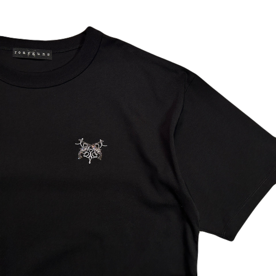 画像をギャラリービューアに読み込む, CROSSGUN EMBROIDERY x CRYSTAL T-SHIRT / BLACK