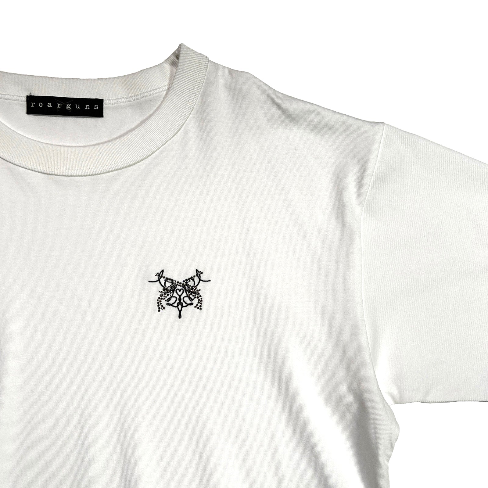 画像をギャラリービューアに読み込む, CROSSGUN EMBROIDERY x CRYSTAL T-SHIRT / WHITE