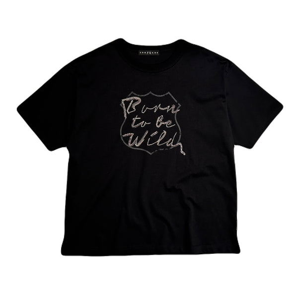 BORN TO BE WILD T-SHIRT / BLACK