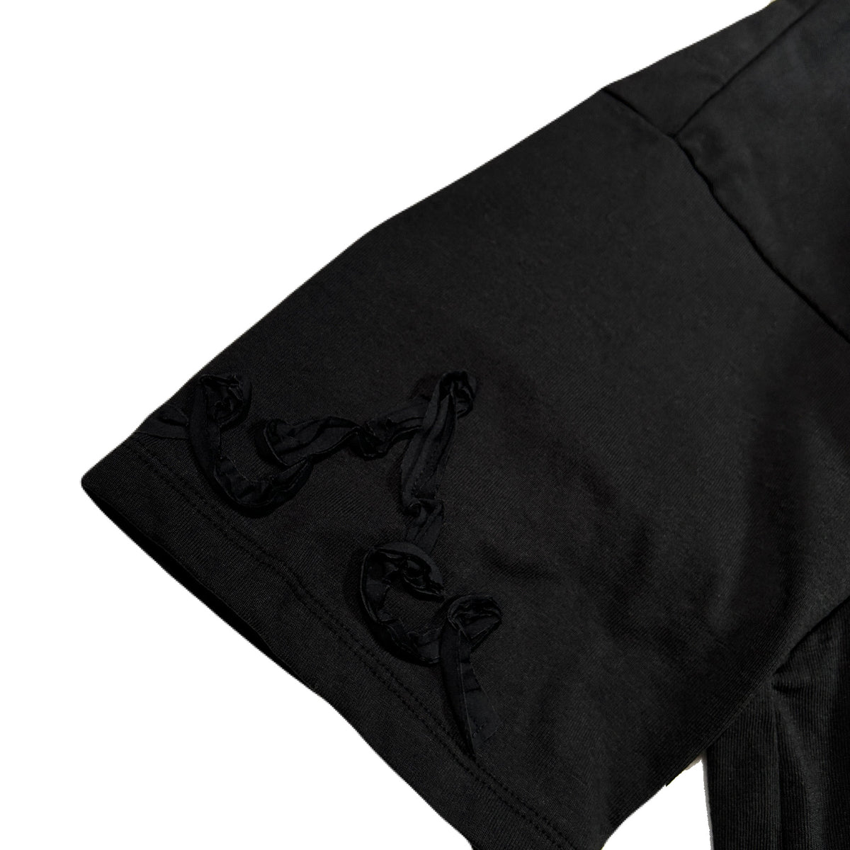 WESTERN CORD EMBROIDERY T-SHIRT / BLACK