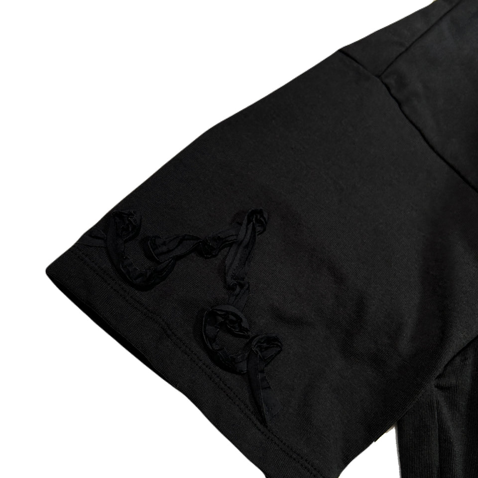 画像をギャラリービューアに読み込む, WESTERN CORD EMBROIDERY T-SHIRT / BLACK