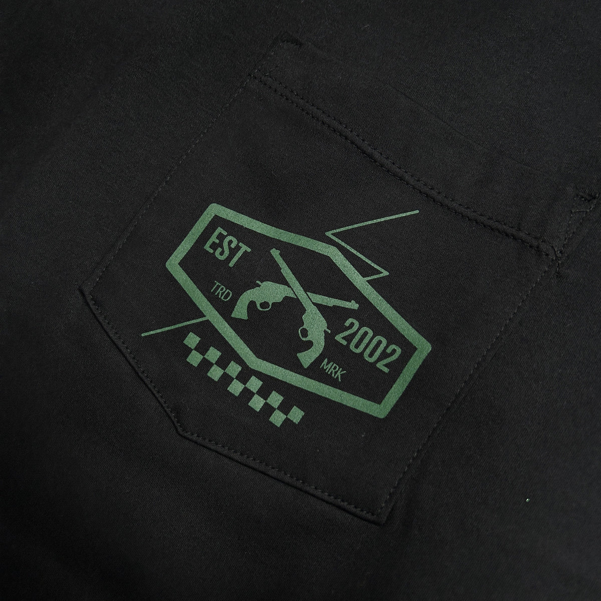 CHECKER FLAG L/S T-SHIRT / BLACK