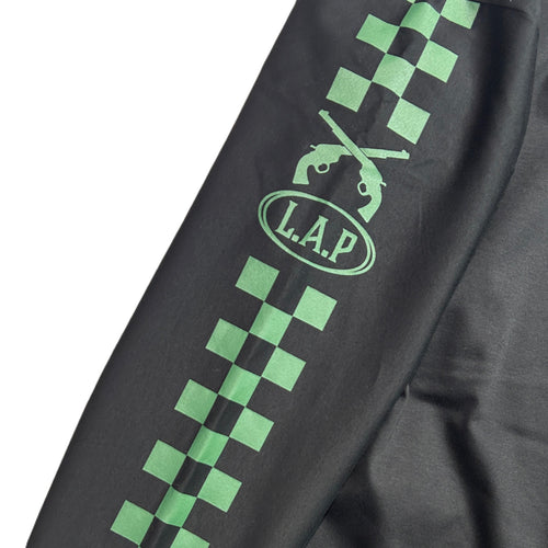 CHECKER FLAG L/S T-SHIRT / BLACK