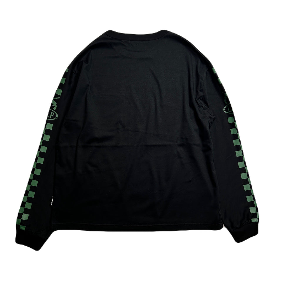画像をギャラリービューアに読み込む, CHECKER FLAG L/S T-SHIRT / BLACK