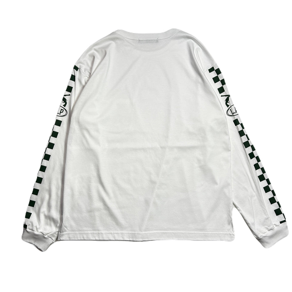 画像をギャラリービューアに読み込む, CHECKER FLAG L/S T-SHIRT / WHITE