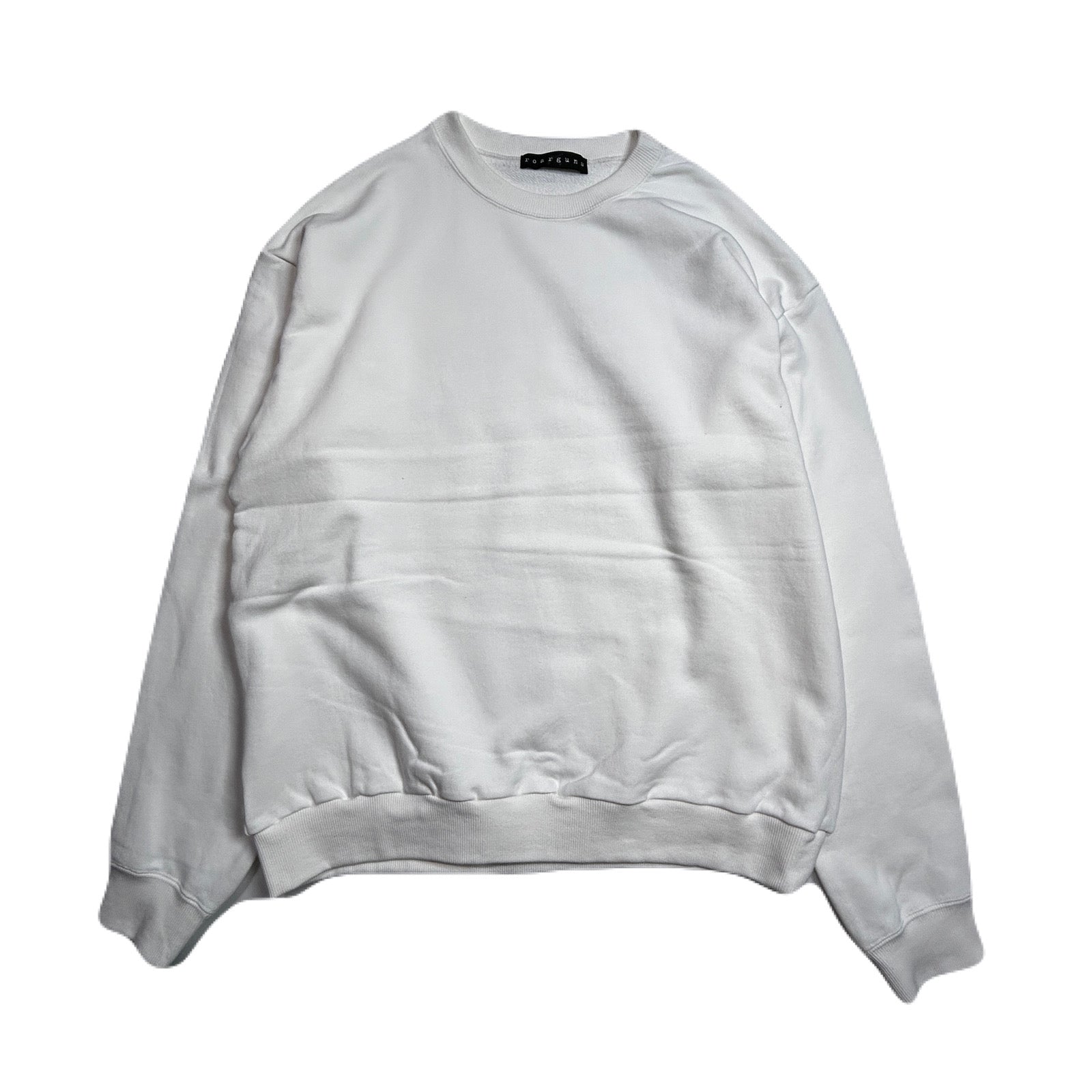 Load image into Gallery viewer, BALL CHAIN CROSSGUN EMBROIDERY SWEAT / WHITE