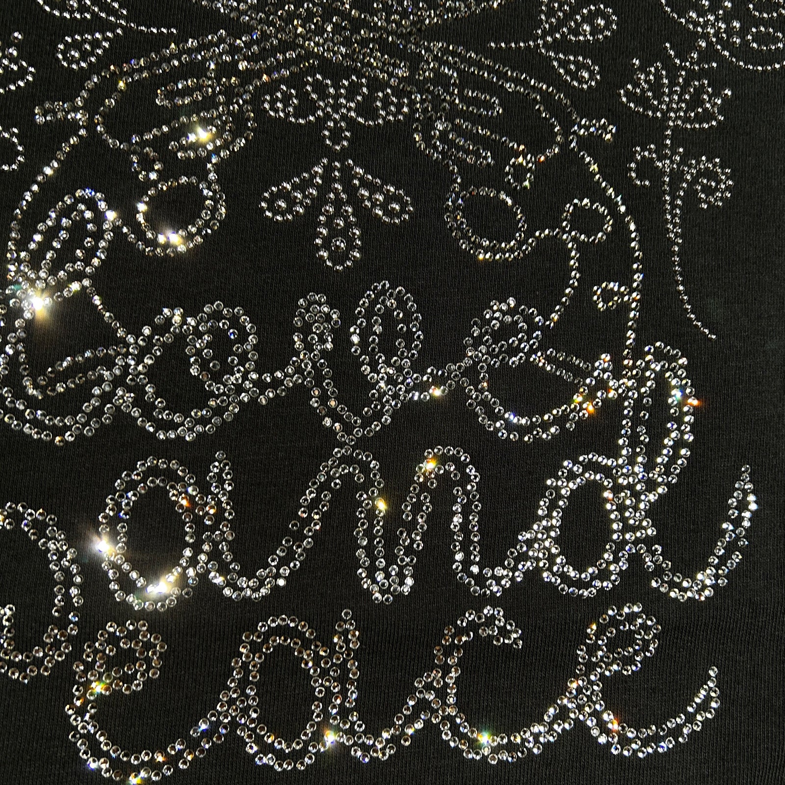 画像をギャラリービューアに読み込む, ROPE CROSSGUN CRYSTAL T-SHIRT / BLACK