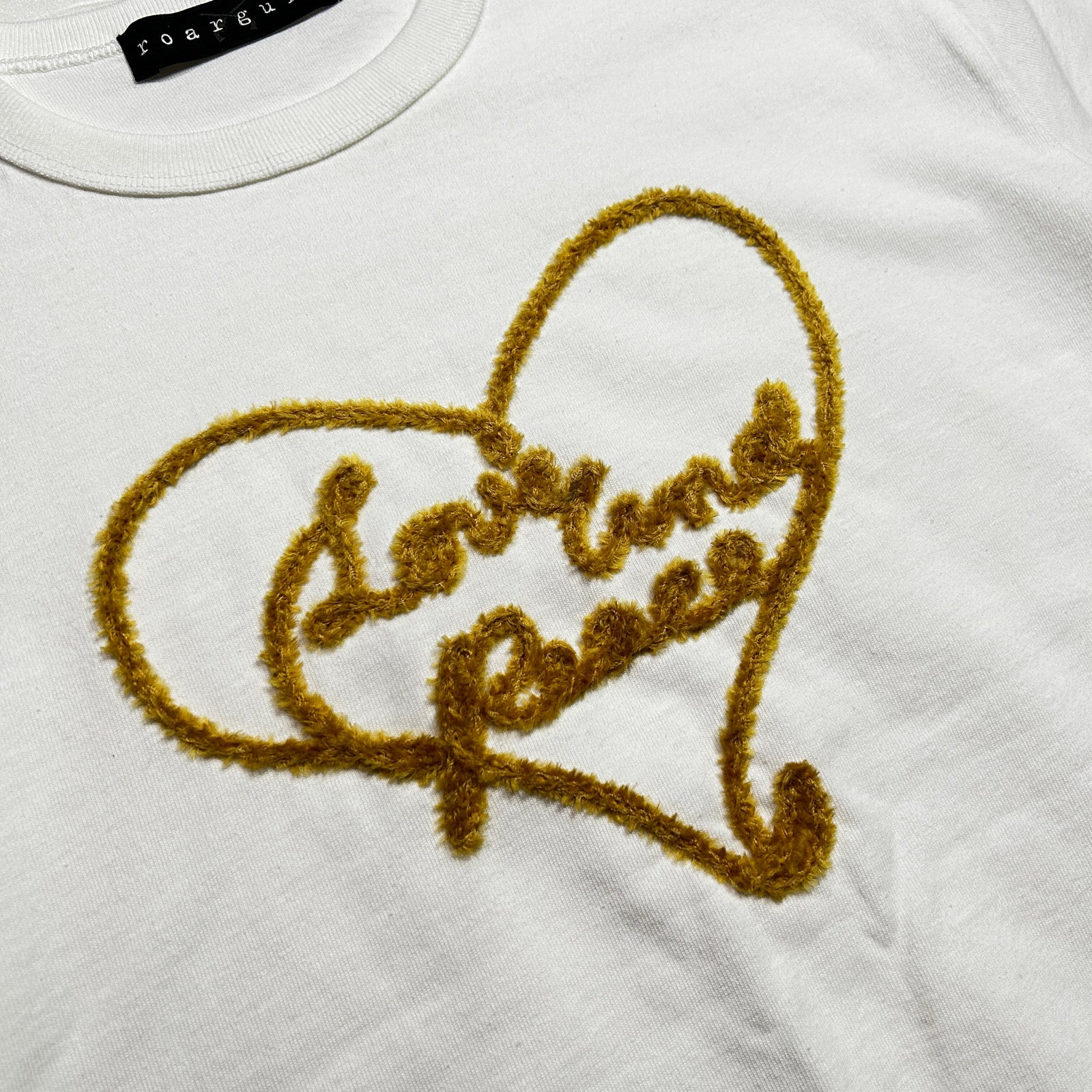画像をギャラリービューアに読み込む, WOMENS HEART YARN T-SHIRT / WHITE