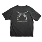 HAND PRINT CROSSGUN T-SHIRT / BLACK*WHITE