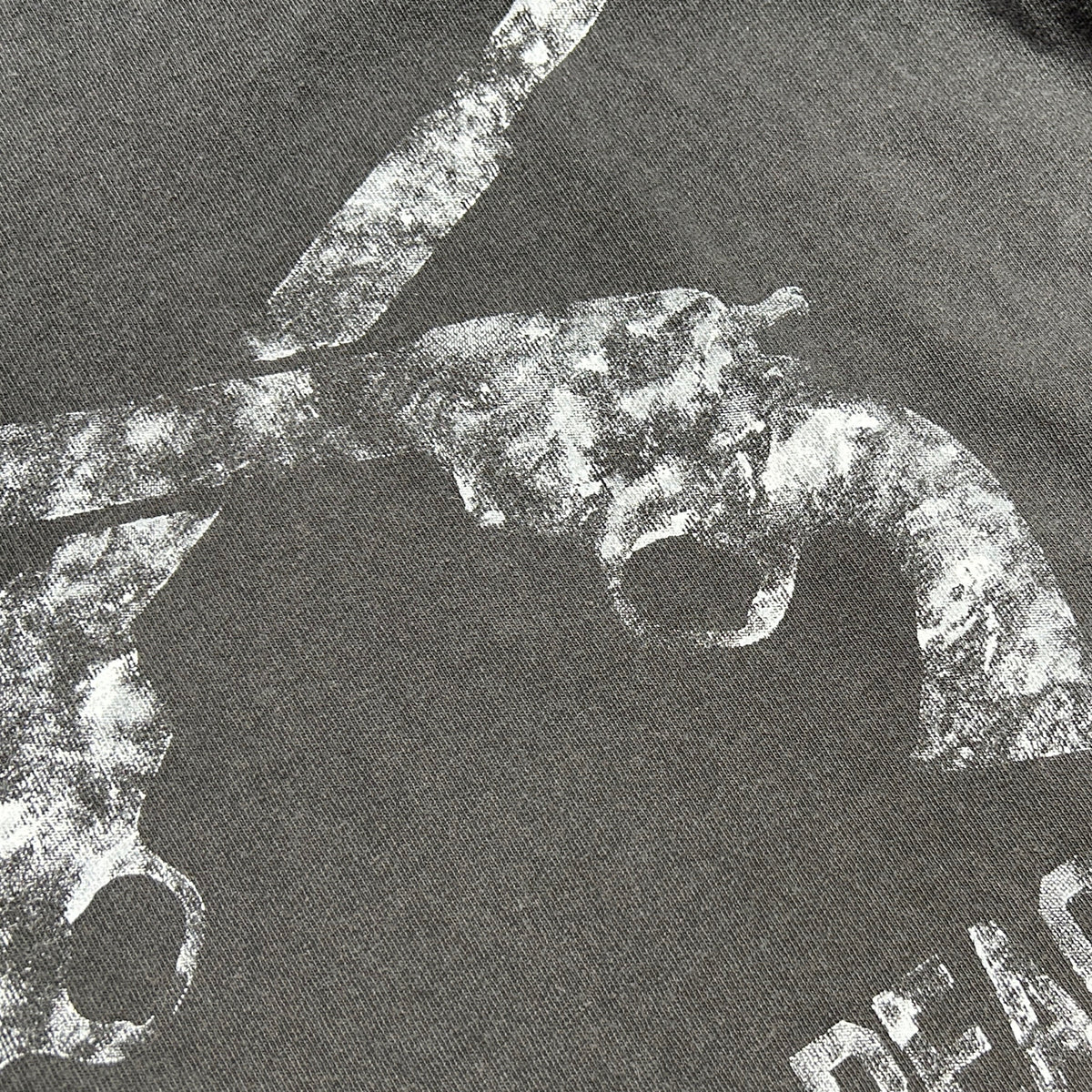 HAND PRINT CROSSGUN T-SHIRT / BLACK*WHITE