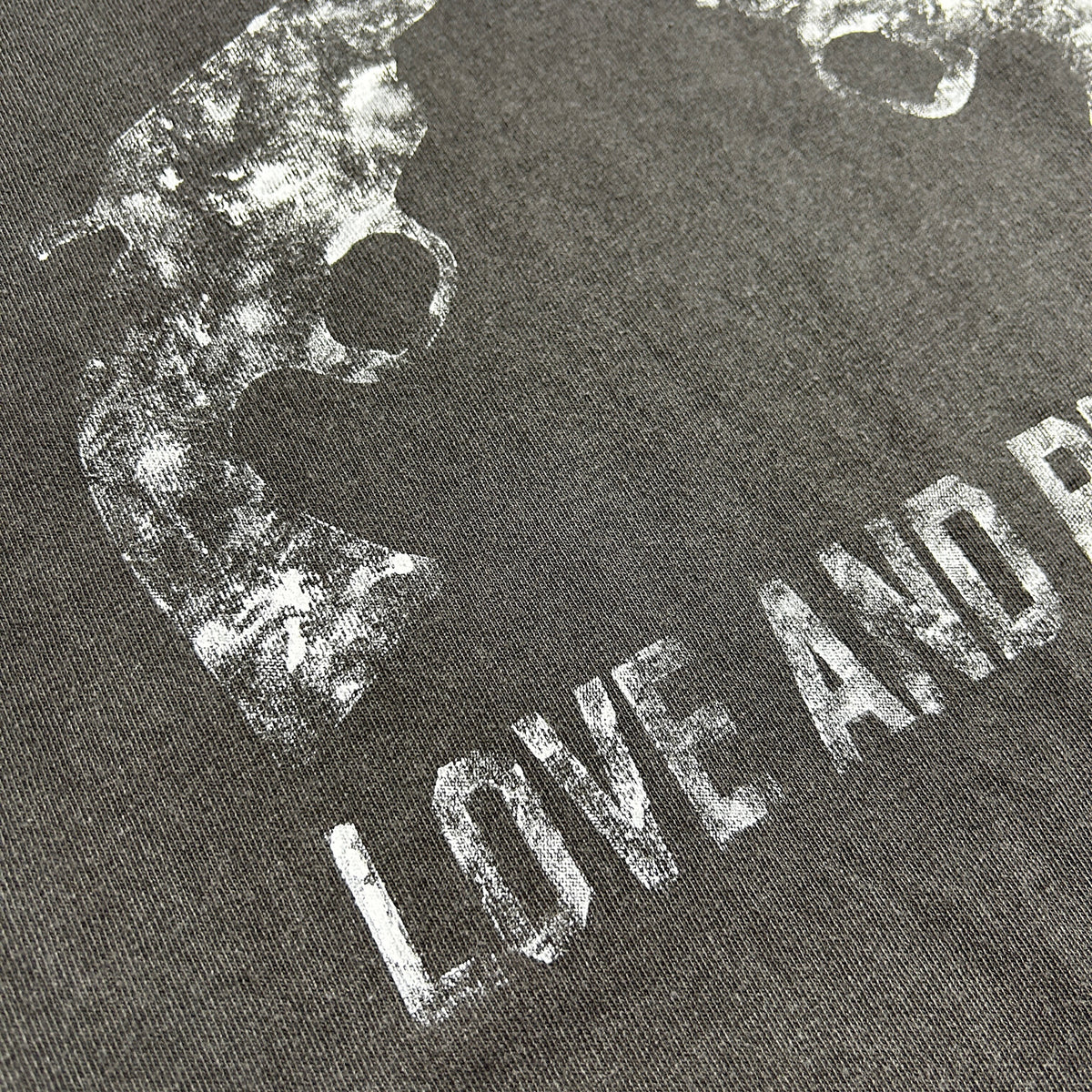HAND PRINT CROSSGUN T-SHIRT / BLACK*WHITE