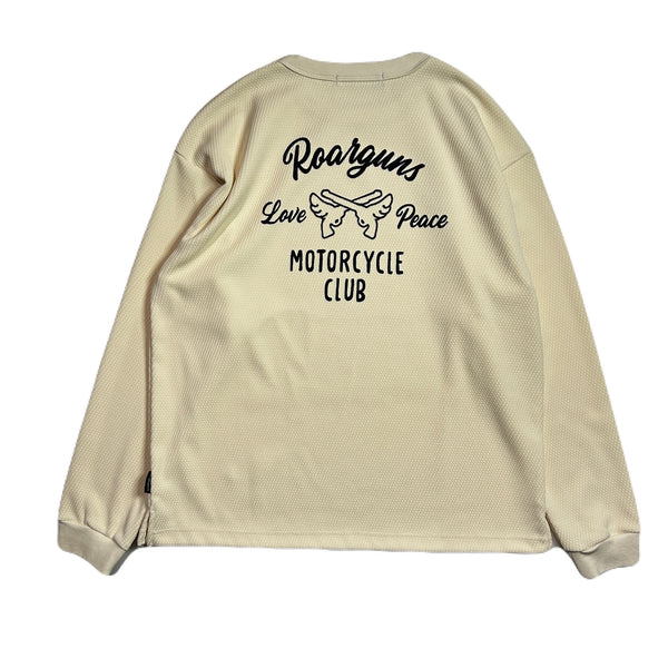 MOTOR CYCLE PRINT JERSEY T / OFF WHITE