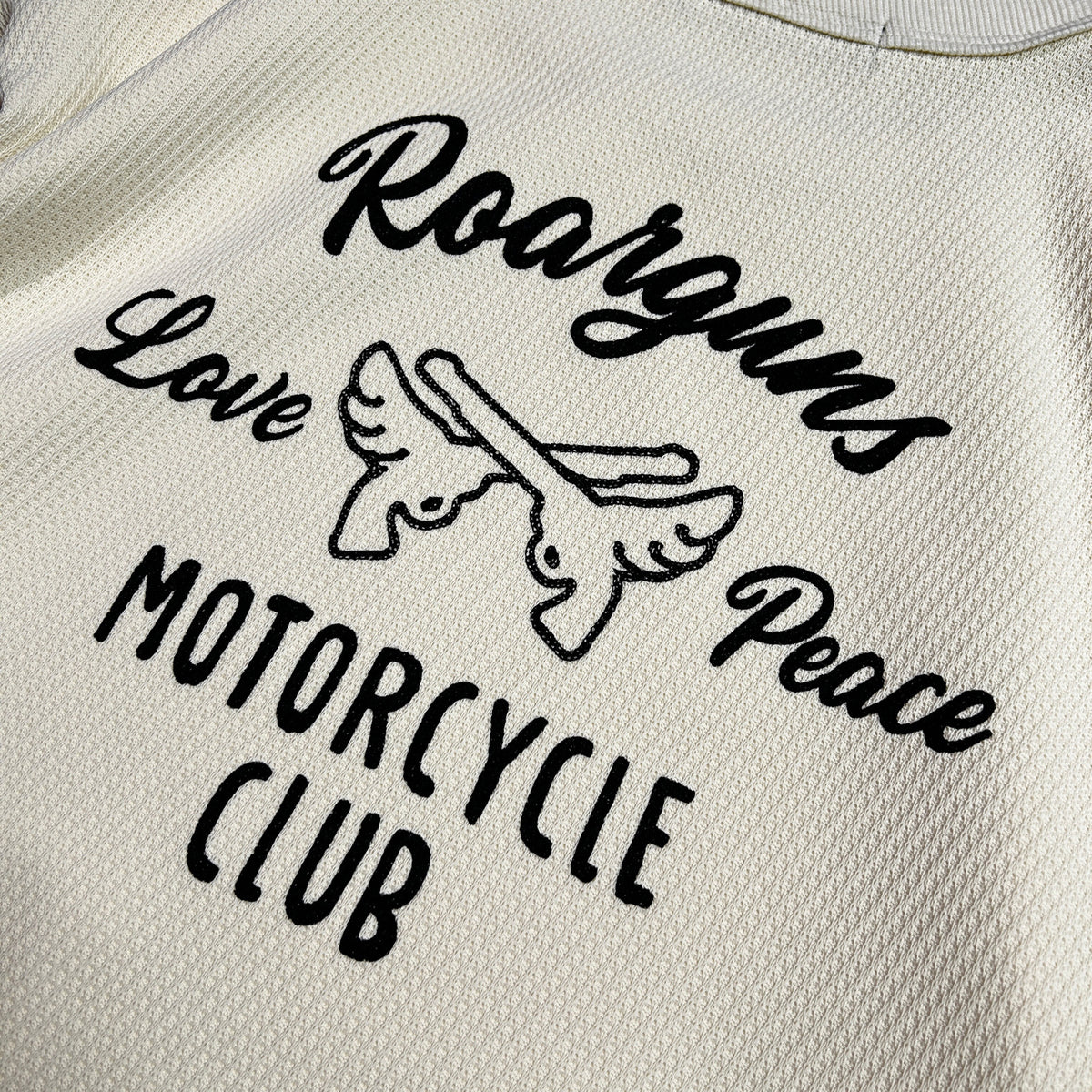 MOTOR CYCLE PRINT JERSEY T / OFF WHITE