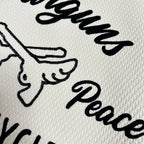 MOTOR CYCLE PRINT JERSEY T / OFF WHITE